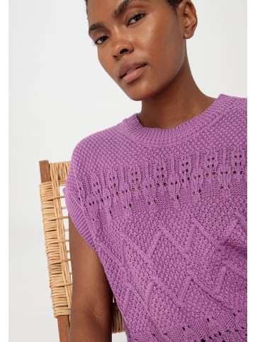 Hessnatur Strickpullover in purpurlila