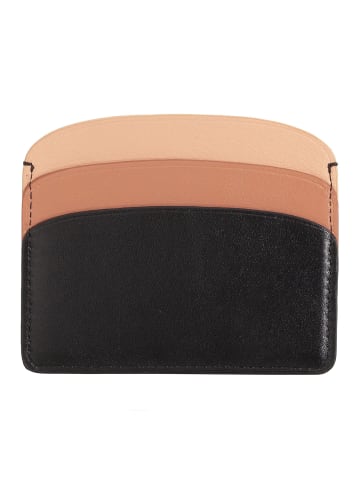 DuDu Boracay Kreditkartenetui Leder 10 cm schwarz rose