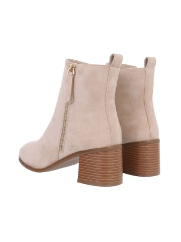 Ital-Design Stiefelette in Beige