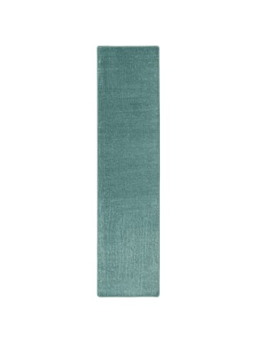 Snapstyle Hochflor Velours Läufer Teppich Luna in Mintgrün