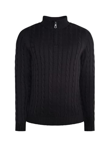 DreiMaster Herren Strickpullover in Schwarz