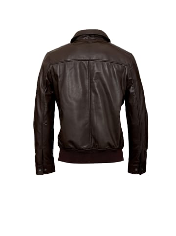 Bugatti Lederjacke BUDANTE in dunkelbraun