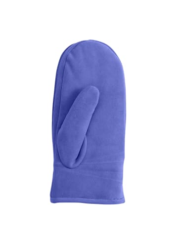 CASH-MERE.CH Ziegen Wildlederfäustlinge in Blush Blau