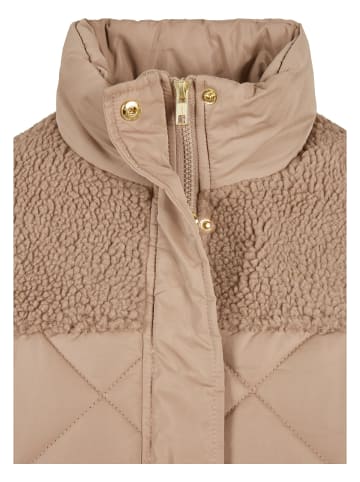 Urban Classics Urban Classics Damen Ladies Oversized Diamond Quilt Puffer Jacket in softtaupe