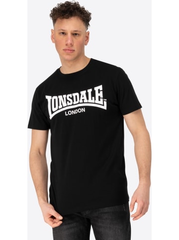 Lonsdale T-Shirt "Fulwood T-Shirt Normale Passform" in Schwarz