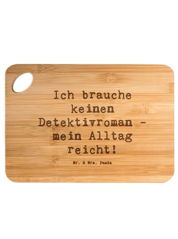 Mr. & Mrs. Panda Hackbrett Spruch Detektivin Alltag mit Spruch in Braun