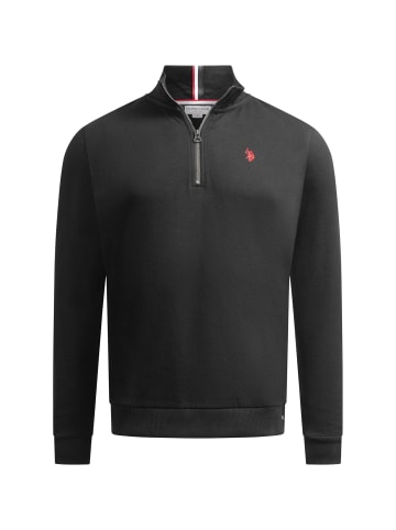 U.S. Polo Assn. U.S. POLO ASSN. Herren Pullover Half Zip P017 in Schwarz - Rot