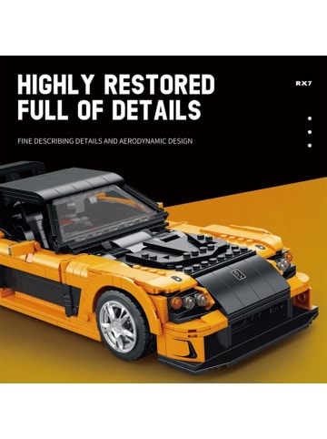 Reobrix 11029 Sportwagen 1:12 Klemmbaustein Auto 1482 Teile