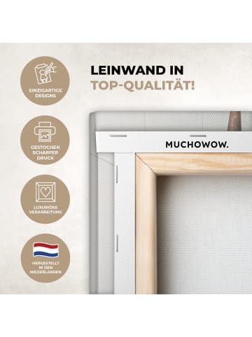 MuchoWow Leinwand bilder Zeitung Schottisches Hochlandrind (BxH)