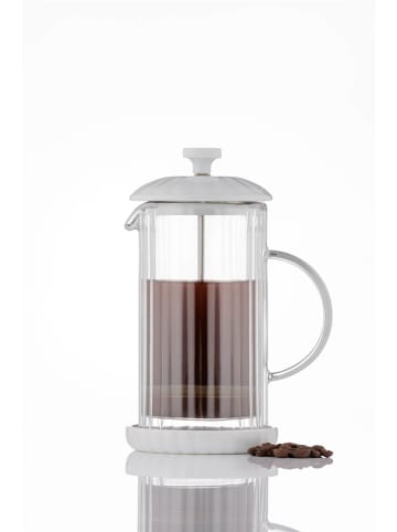 Price&Kensington PRICE & KENSINGTON, FRENCH PRESS, LUXE, weiß, 350 ML