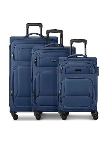 Smartbox Edition 04 4 Rollen Kofferset 3-teilig mit Dehnfalte in navy