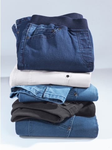 WITT WEIDEN 7/8-Jeans in blue-stone-washed