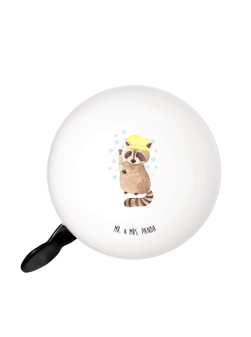 Mr. & Mrs. Panda Fahrradklingel Waschbär ohne Spruch in Weiß