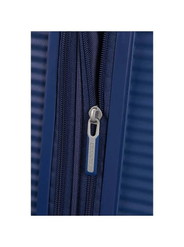 American Tourister Soundbox - 4-Rollen-Trolley 67 cm erw. (gelb) in midnight navy