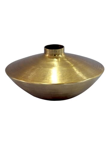 FineBuy Vase in Gold / Aluminium / 35x35x17