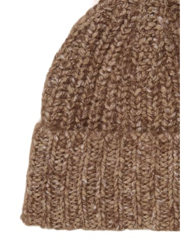 Marc O'Polo Strickmütze in Dark Brown
