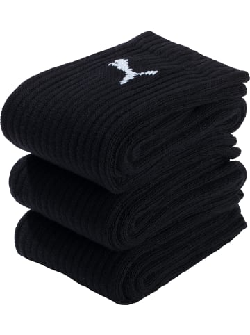 Puma Socks Unisex-Sport-Socken 3 Paar in schwarz
