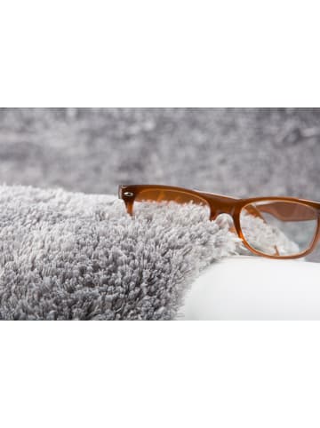 obsession Hochflor Teppich Dolphin 500 in silber - rechteckig