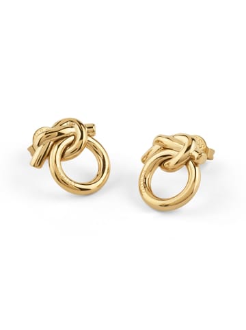 Guess Damen-Ohrringe Ohrstecker Knot Goldfarben