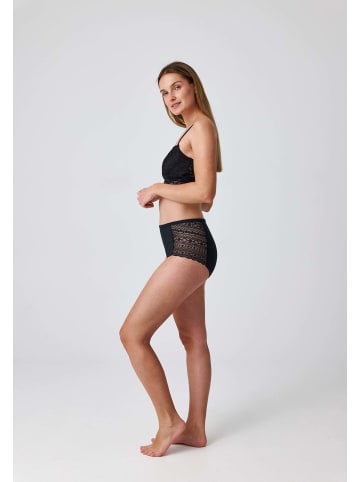 SNOCKS High Waist Hipster Panties mit Spitze 3 Stück in Mix (Mauve/Weinrot/Schwarz)