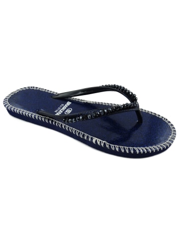 Brasileras Zehentrenner "Shiny" in Blau