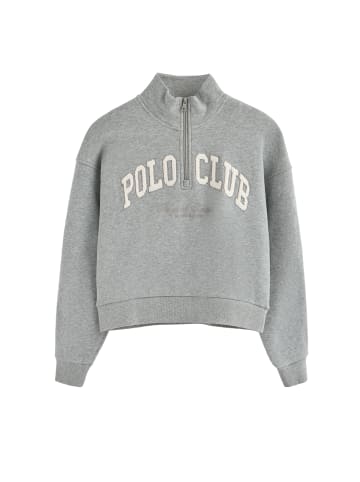Polo Club Sweatshirt in Grau Vigore