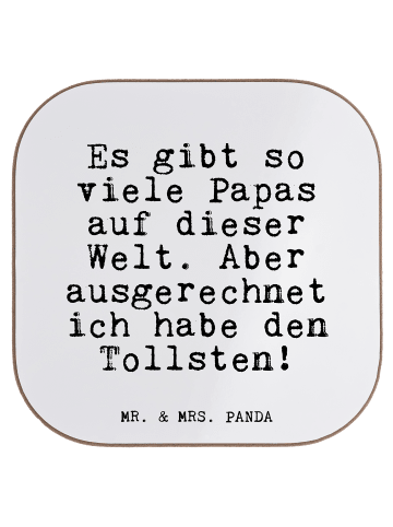 Mr. & Mrs. Panda Holz Untersetzer Es gibt so viele... mit Spruch in Weiß