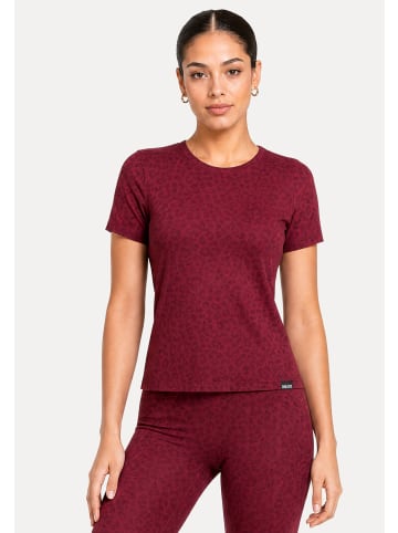 SMILODOX LEO T-Shirt Velvara in Rot Leo