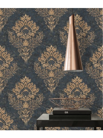 A.S. Création Tapete Majestic Ornament in Blau