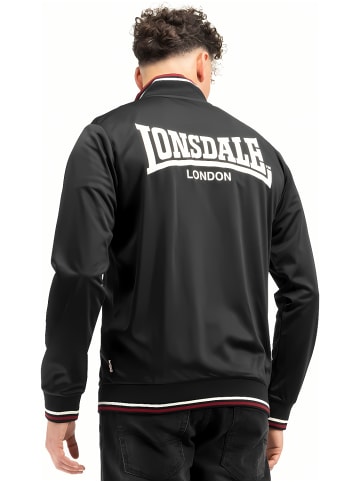 Lonsdale Trainingsjacke "Irthing Herren Trainingsjacke normale Passform" in Schwarz