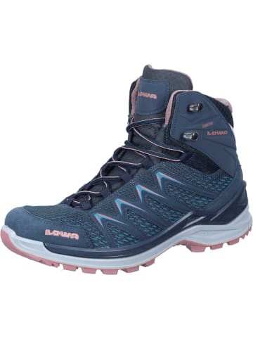 LOWA Wanderschuhe / Wanderstiefel in stahlblau/rose