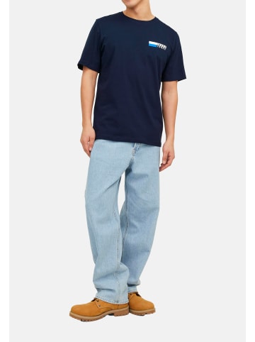 Jack & Jones T-Shirt Corp in Weiß / blau