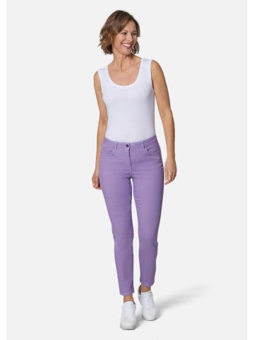 GOLDNER Schmale Stretchhose BELLA in veilchen