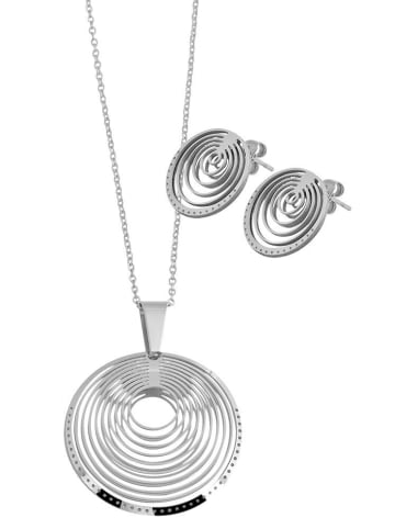 Adeliás Damen Ohrringe aus Edelstahl in silber