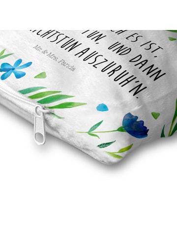 Mr. & Mrs. Panda Kuschelkissen Pinguin Buch mit Spruch in Weiß