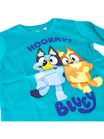 Bluey Langarmshirt Bluey & Bingo in Türkis