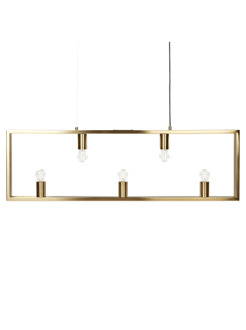 Beliani Pendelleuchten BAYAS in Messing - (W) 100 x (H) 127 x (L) 4 cm