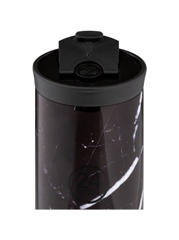 24Bottles Travel Trinkbecher 350 ml in black marble