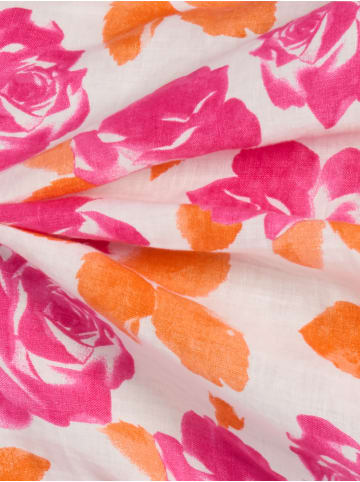 Franco Callegari Leinenbluse in weiß pink - 0104