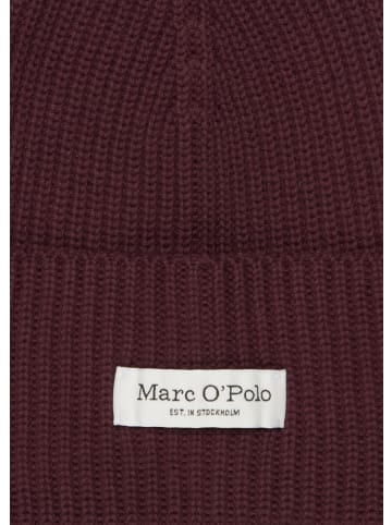 Marc O'Polo Strickmütze in Black Cherry