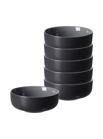 Ritzenhoff & Breker 6er Set Müslischalen Jasper in – ø 14.0 cm in Schwarz