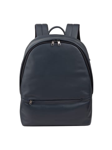 DuDu Casablanca Daypack Leder 40 cm Laptopfach in navy