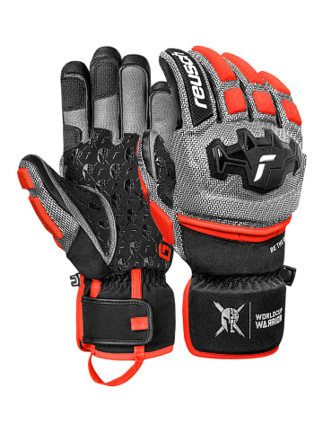 Reusch Fingerhandschuhe Worldcup Warrior in 7588 blck/silver/fluo red