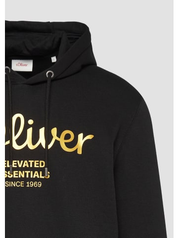 s.Oliver Sweatshirt langarm in Schwarz