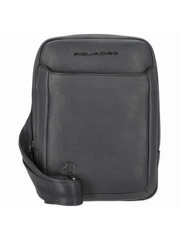 Piquadro Black Square - Schultertasche 23 cm in blau