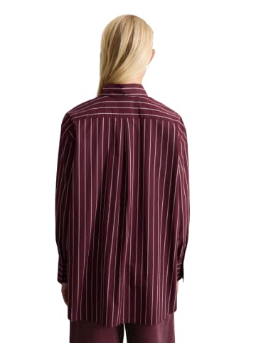 Marc O'Polo DENIM Gestreifte Bluse loose in Dark Red