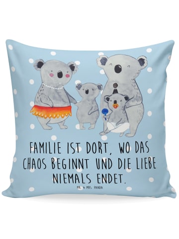 Mr. & Mrs. Panda Ostergeschenk Koala Familie mit Spruch in Blau Pastell