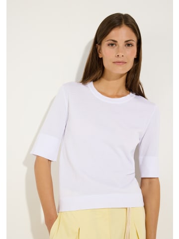 More & More figurbetonter Halbarmpullover in white