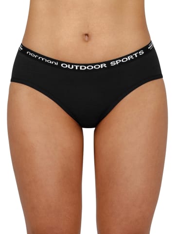 Normani Outdoor Sports 2er Pack Damen Merino Slip Albury in Schwarz