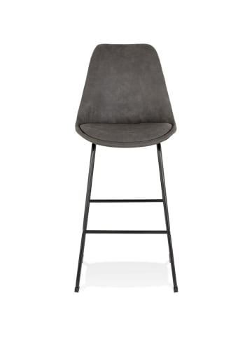 KADIMA DESIGN Sitzhocker Mikrofaser , Industrial-Design, 119 cm Höhe in Anthrazit